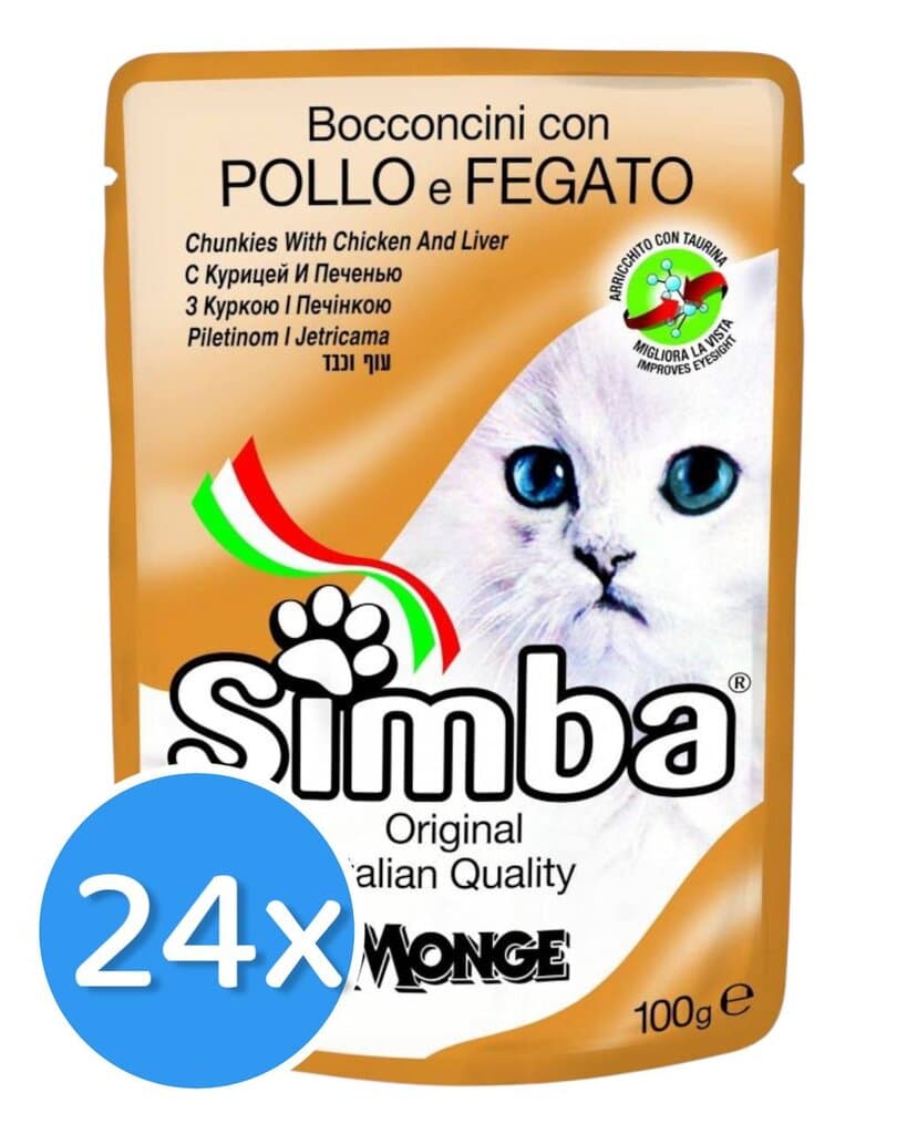 Simba Chunkies Chicken & Liver - 24X