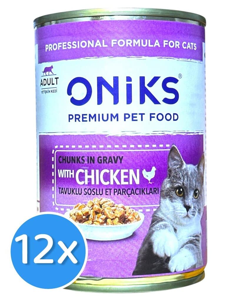 Oniks Chicken Chunks in Gravy - 12X