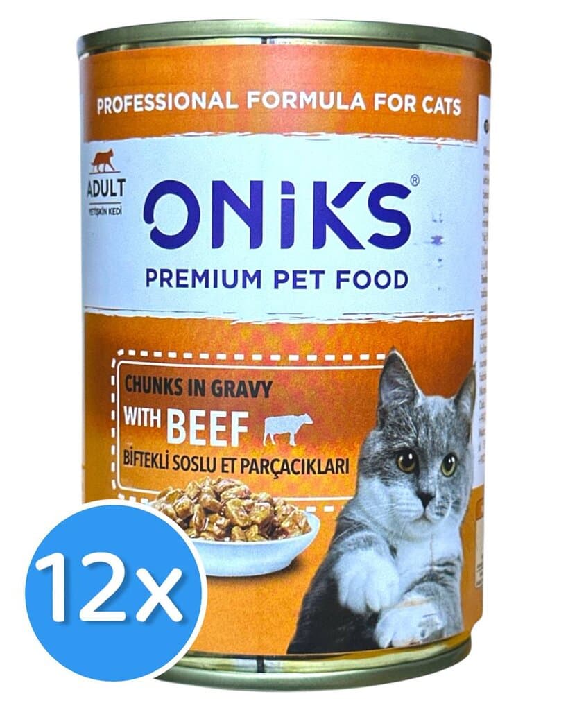 Oniks Beef Chunks in Gravy - 12X