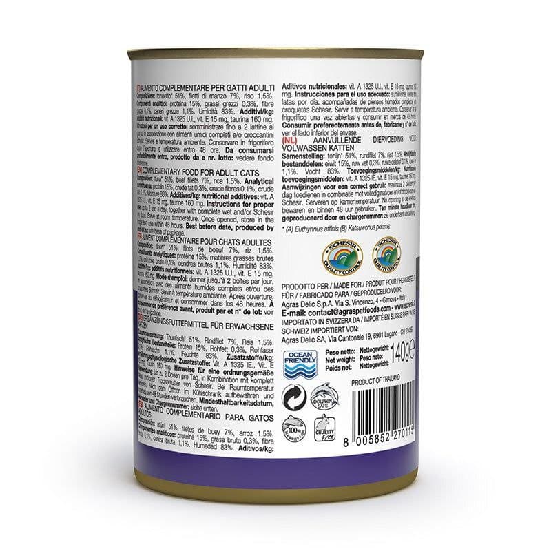Schesir Tuna With Beef in Jelly - 140g 3
