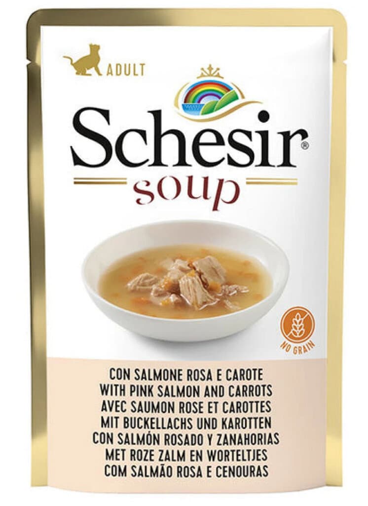 Schesir Pink Salmon & Carrots in Soup - 85g