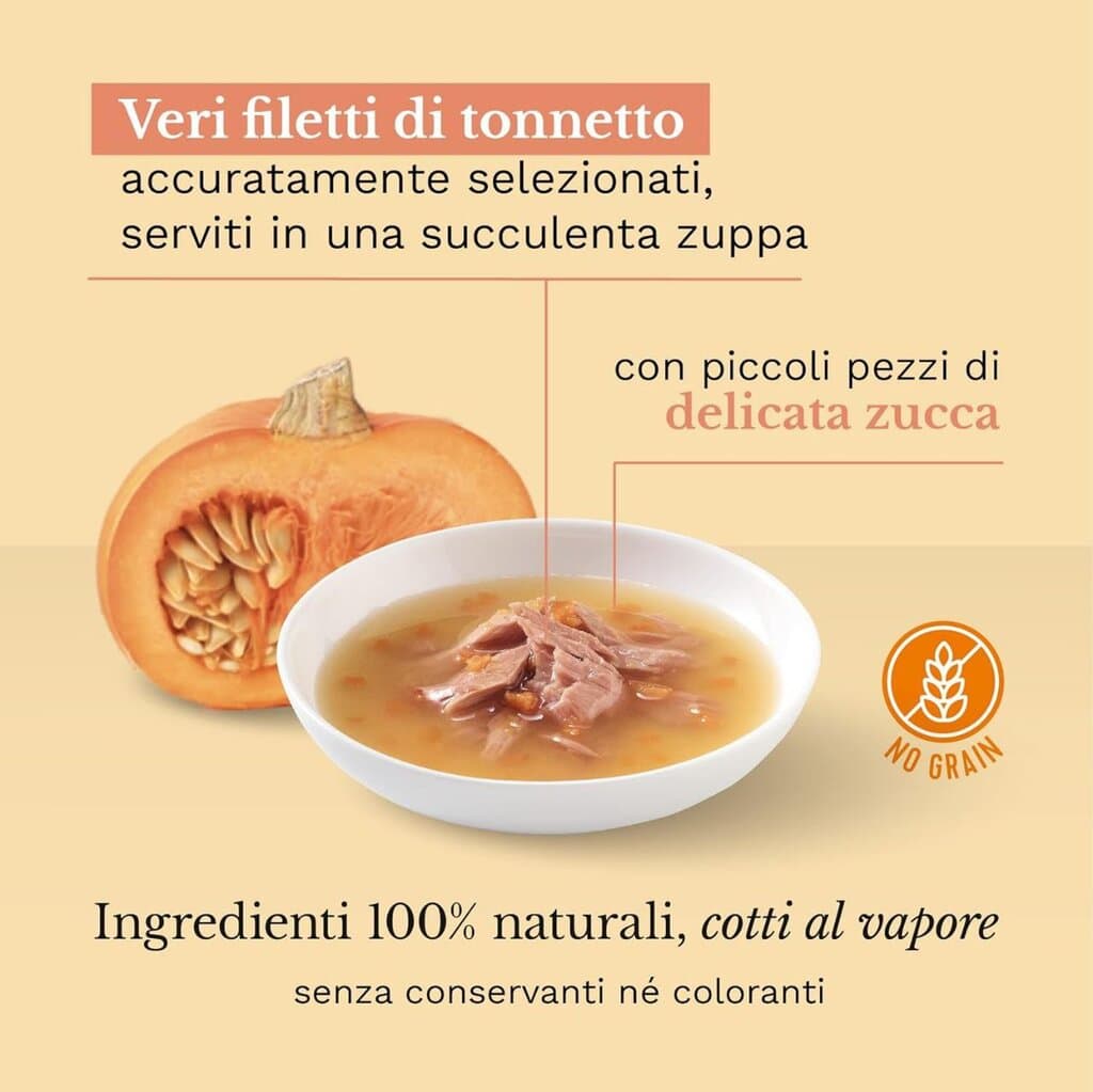Schesir Tuna and Pumpkin in Soup - 85g 2