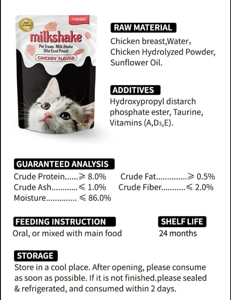 Faenbei Milk Shake With Chicken Flavor - 12X 3