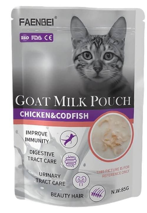 Faenbei Goat Milk Pouch With Chicken & Cod Fish - 85g