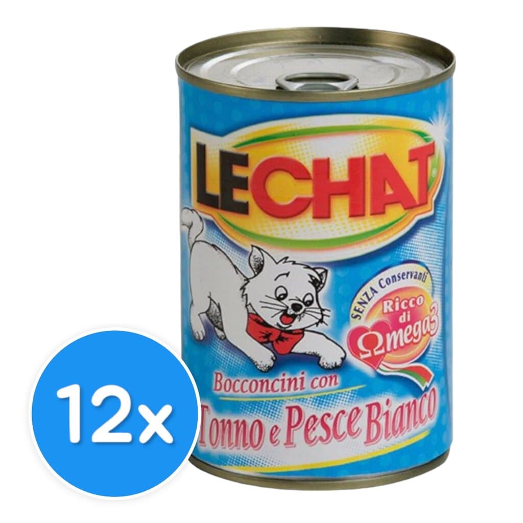 LeChat Adult Chunkies with Tuna and Ocean Fish - 12X