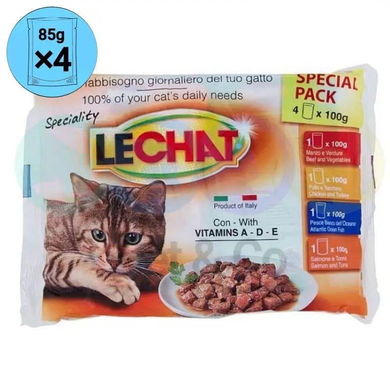 LeChat Multipack Chunks in gravy for Cats - 4X