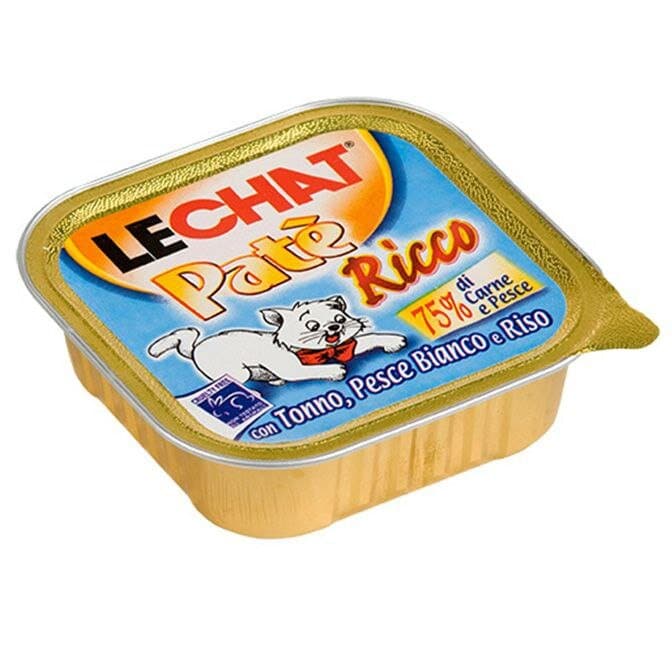 LeChat Adult Paté Ricco with Tuna, Ocean Fish and Rice - 100g