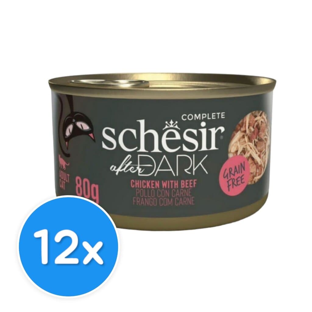 Schesir Dark Chicken with Beef in Broth - 12x