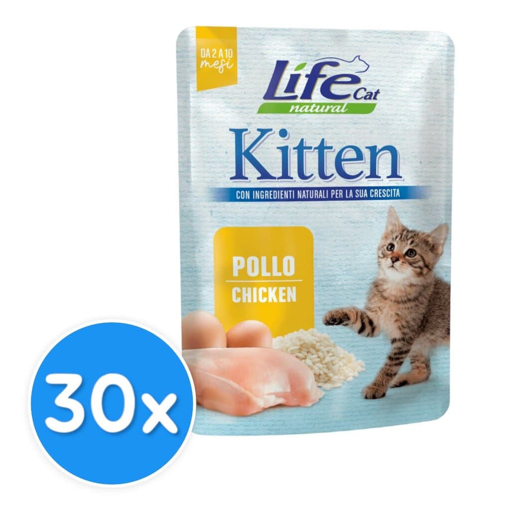 Life Cat Pouch Kitten - Chicken - 30x