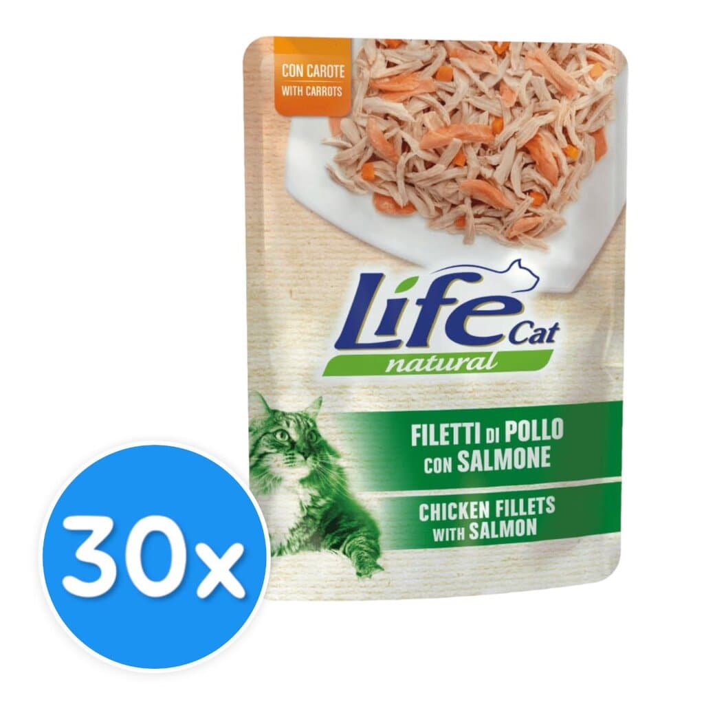Life Cat Chicken fillets with Salmon - 30x