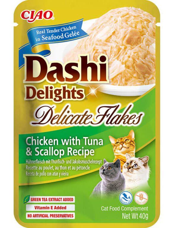 Dashi Delight Chicken & Tuna, Scallop - 40g