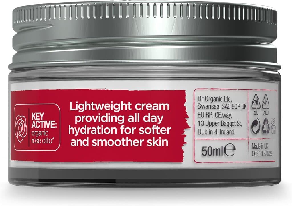 Dr. Organic Rose Otto Day Cream Renew & Restore Skin - 50 ml 4
