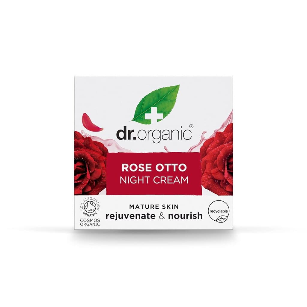 Dr. Organic Rose Otto Night Cream Renew & Nourish Skin - 50 ml 3