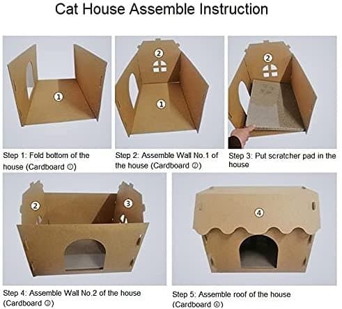 Cardboard Cat House 3