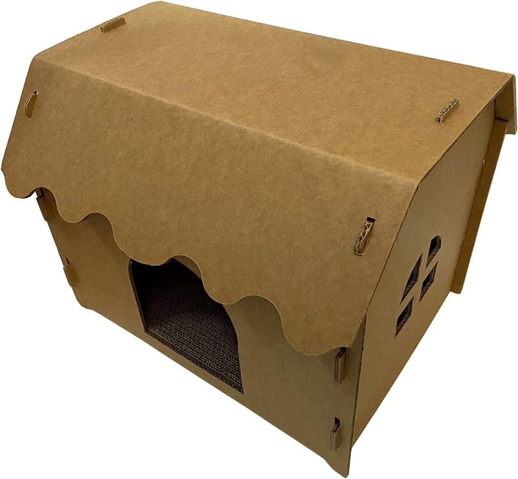 Cardboard Cat House 4