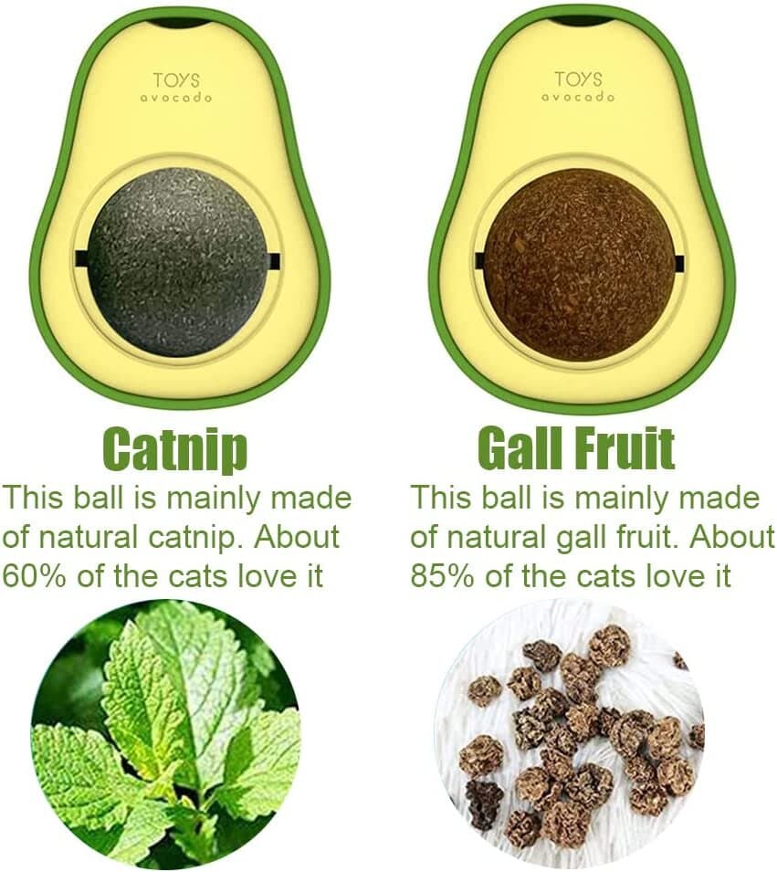 Avocado Catnip Toy Ball 2