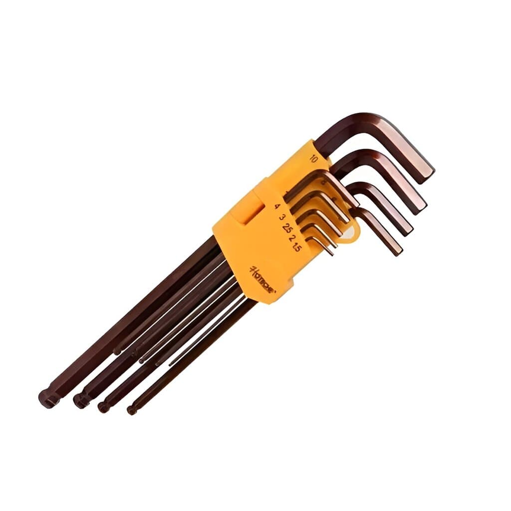 HOTECHE 9pcs Extra Long Hex Key Set With Ball End