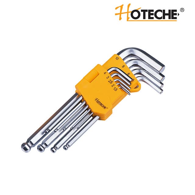 HOTECHE 9pcs Long Hex Key Set With Ball End