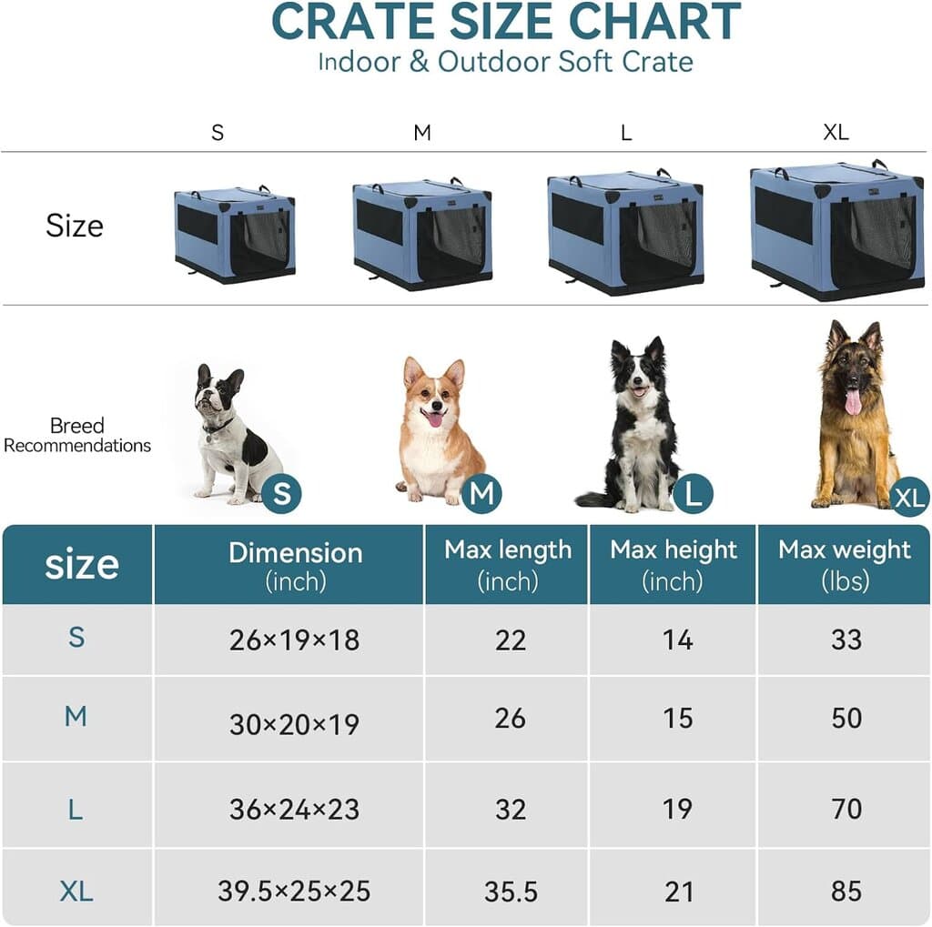 PETSFIT Collapsible Crate-Travel -Green - M 5
