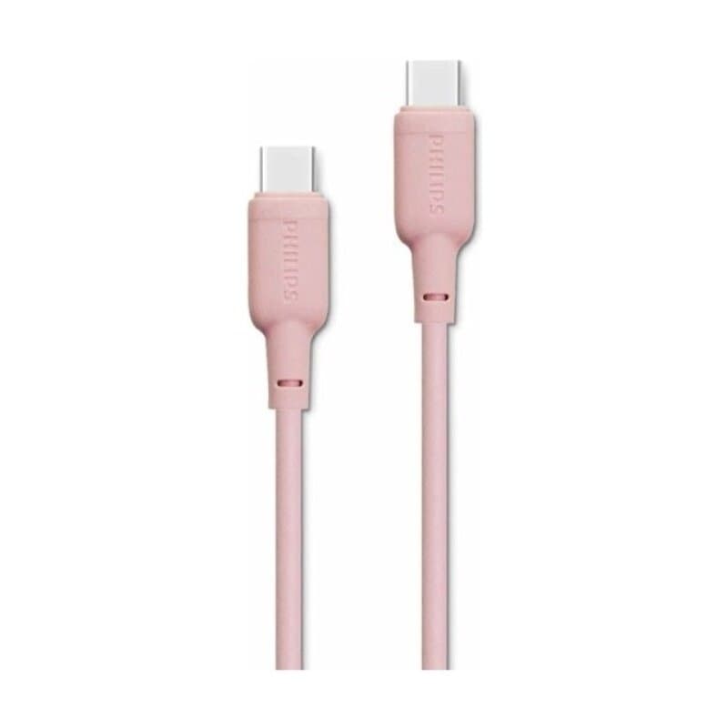 Philips Type-C to Type-C 60W Charging Cable - Pink