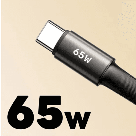 REMAX Type-C to Type-C 65W Braided Data Cable 3