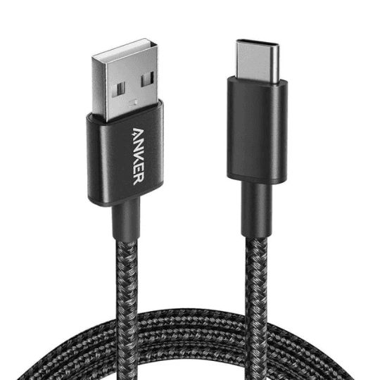 Anker Nylon USB-A to USB-C Cable - Black