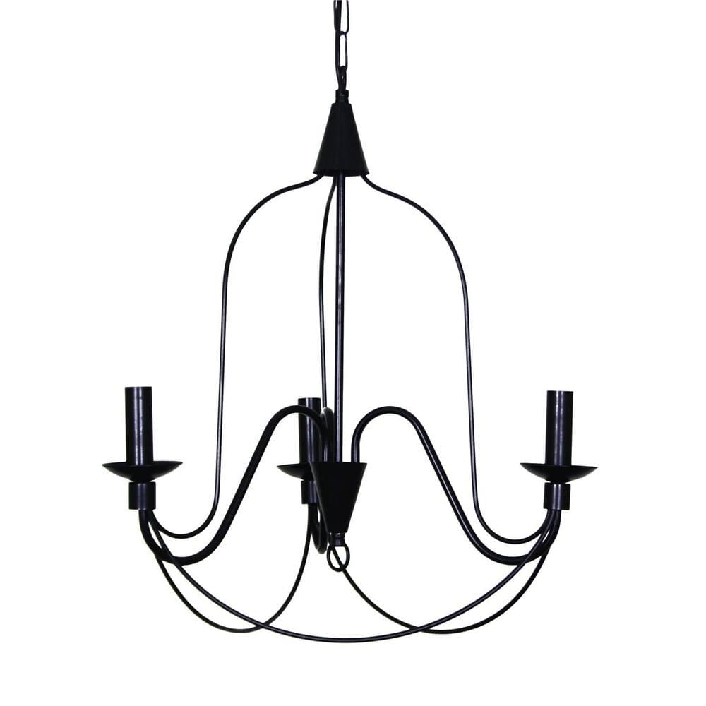 Tascan Kontes 4-Piece Black Arm Chandelier - TAS.00587