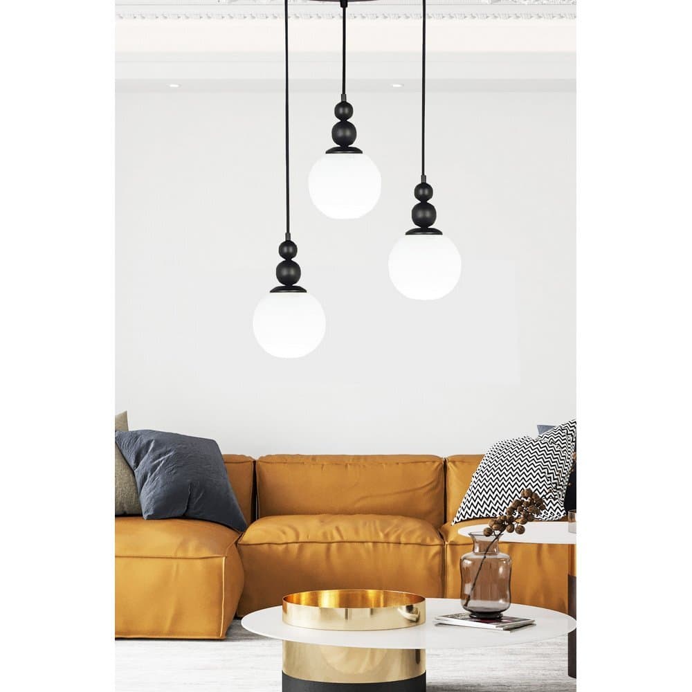Tascan Koza 3-Piece Pendant Lamp - Black - TAS.01245