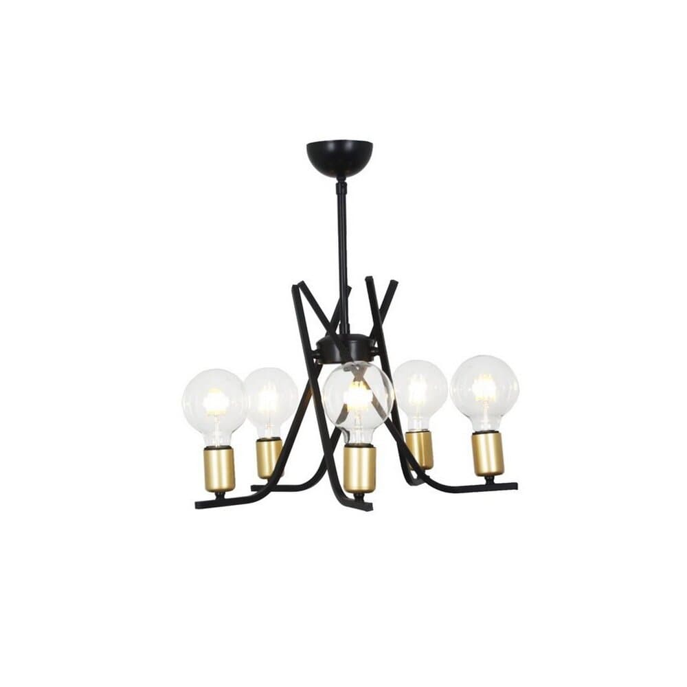 Tascan Novel Harmony 5-Piece Antique Chandelier - Black
