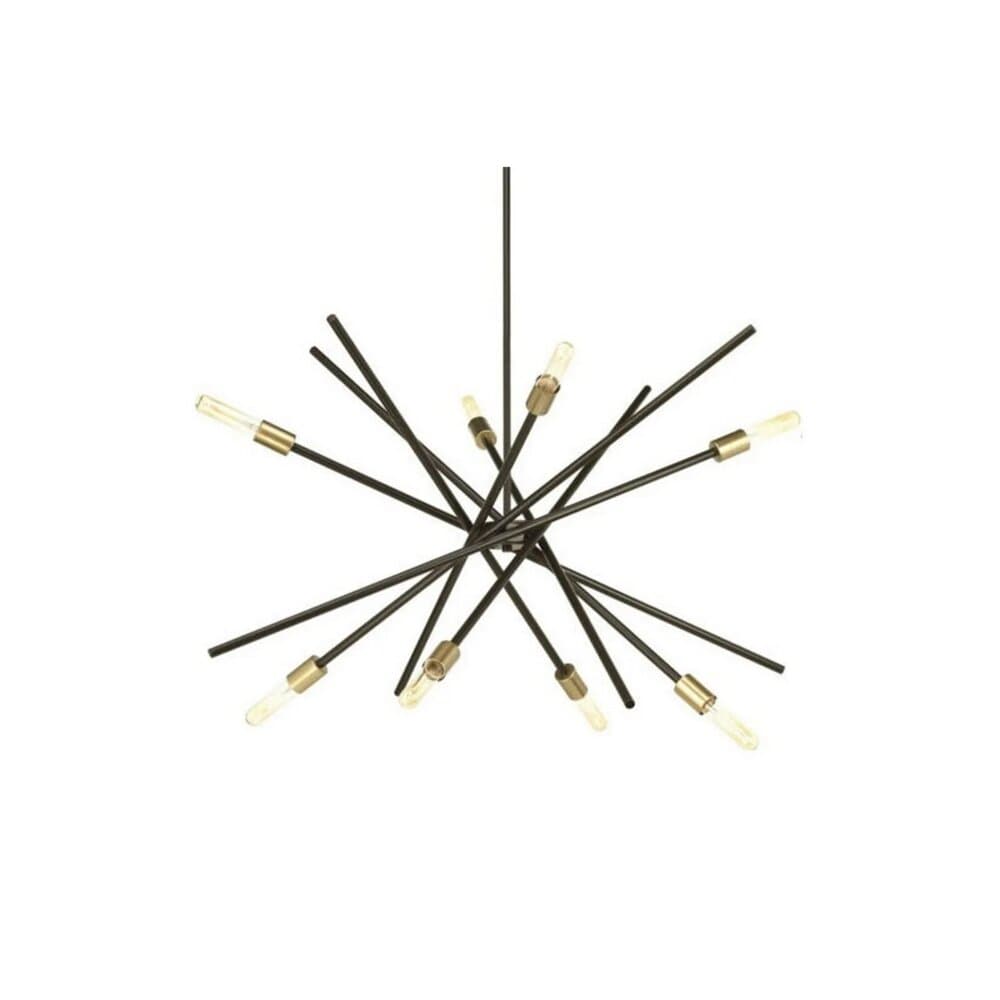 Tascan Georgia 8-Piece Pendant Chandelier - Black & Antique - TAS.823