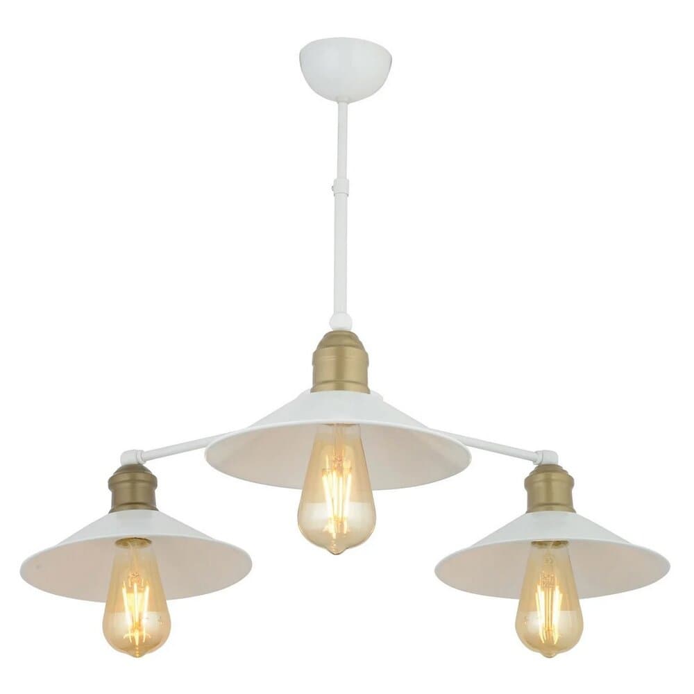 Apliqa Chandelier with 3 Lamps - White
