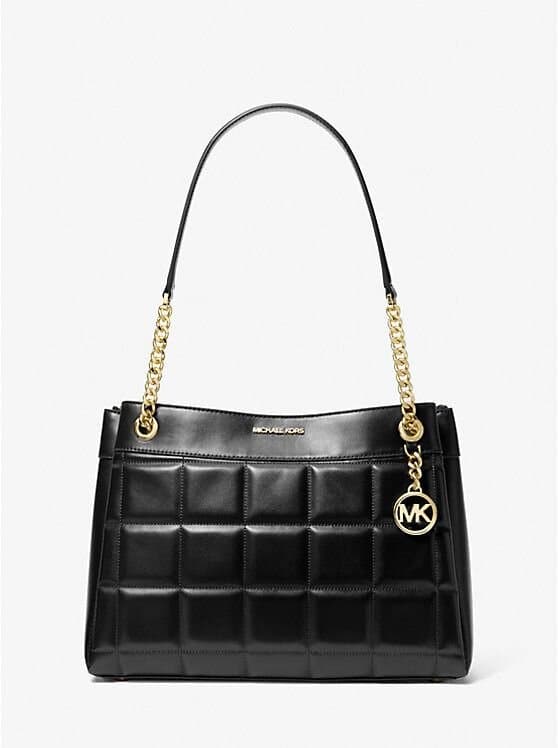 Michael Kors Susan Medium Quilted Leather Tote Bag