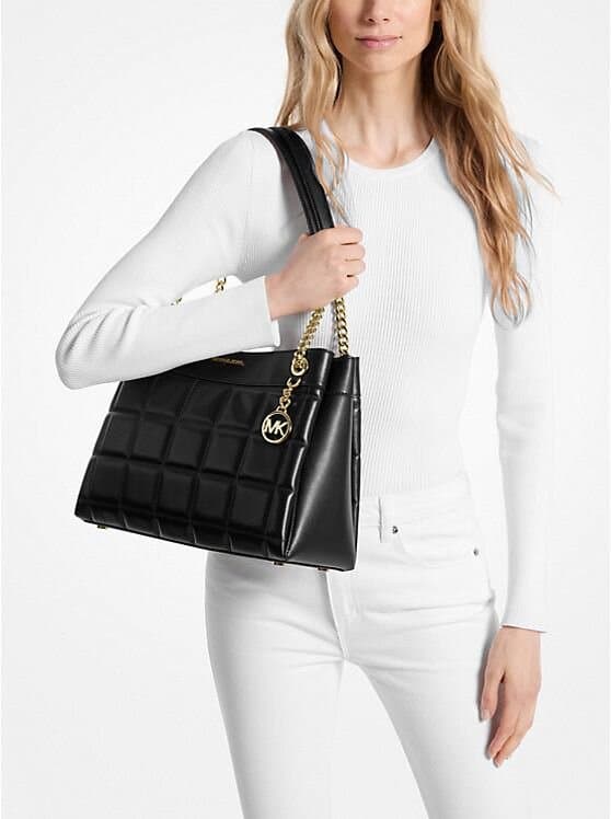 Michael Kors Susan Medium Quilted Leather Tote Bag 2
