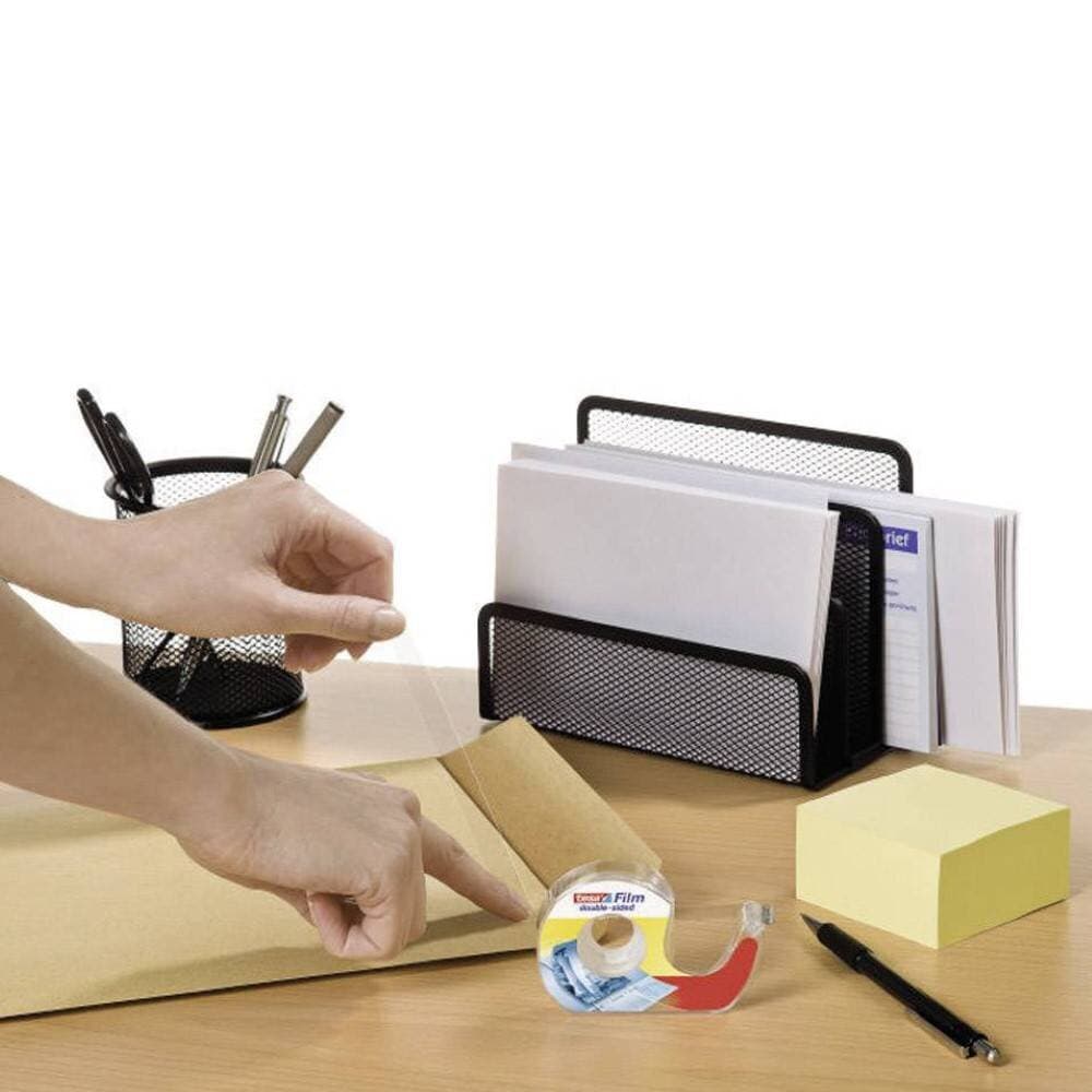 Tesafilm Double-Sided Tape, 7.5M:12Mm, Transparent  + Dispenser