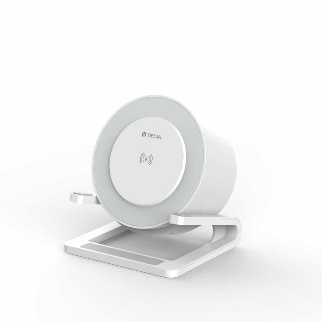 Devia Smart Series Desktop Wireless Charging Speaker(I-M3) - White 1