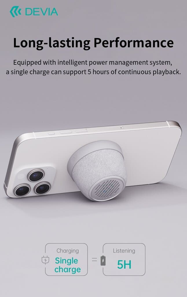Devia Sound Lite4 Wireless Speaker - Black 6