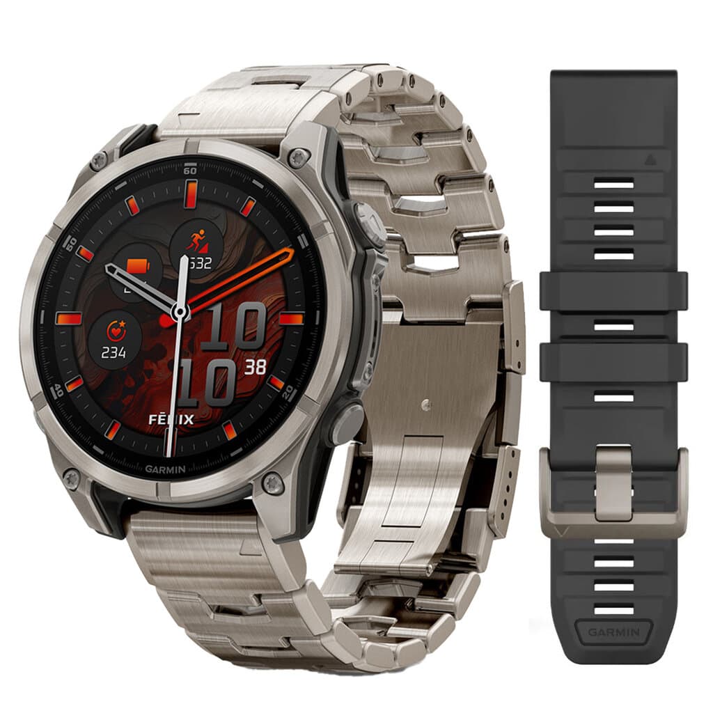 Garmin fēnix® 8 AMOLED Sapphire 47mm Titanium - (Vented Titanium Bracelet) 2