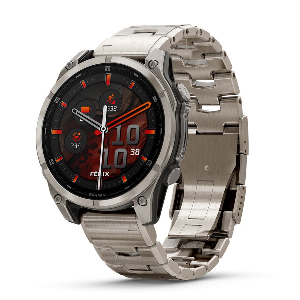 Garmin fēnix® 8 AMOLED Sapphire 47mm Titanium - (Vented Titanium Bracelet)