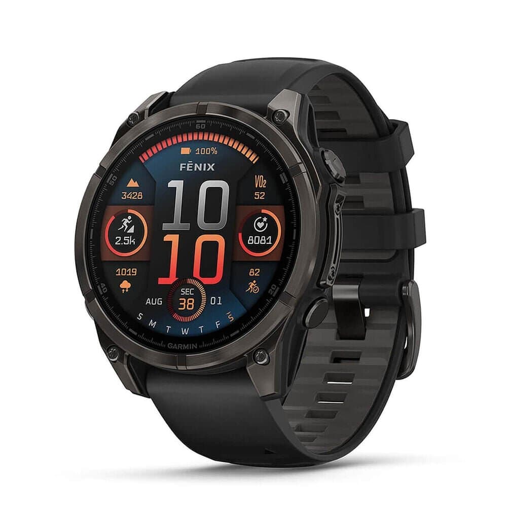 Garmin fēnix® 8 AMOLED Carbon Grey DLC Titanium - (Black/Pebble Grey)