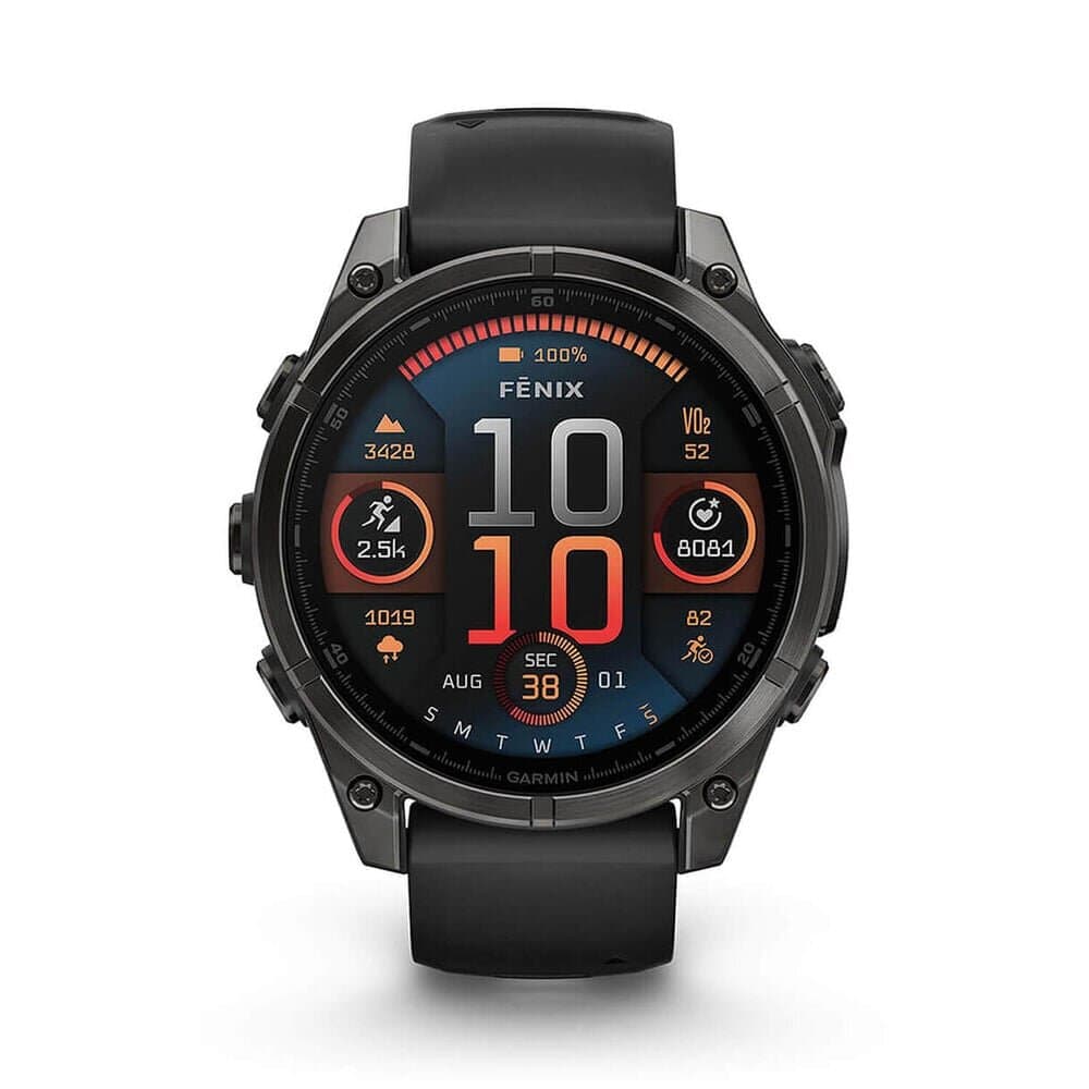 Garmin fēnix® 8 AMOLED Carbon Grey DLC Titanium - (Black/Pebble Grey) 2