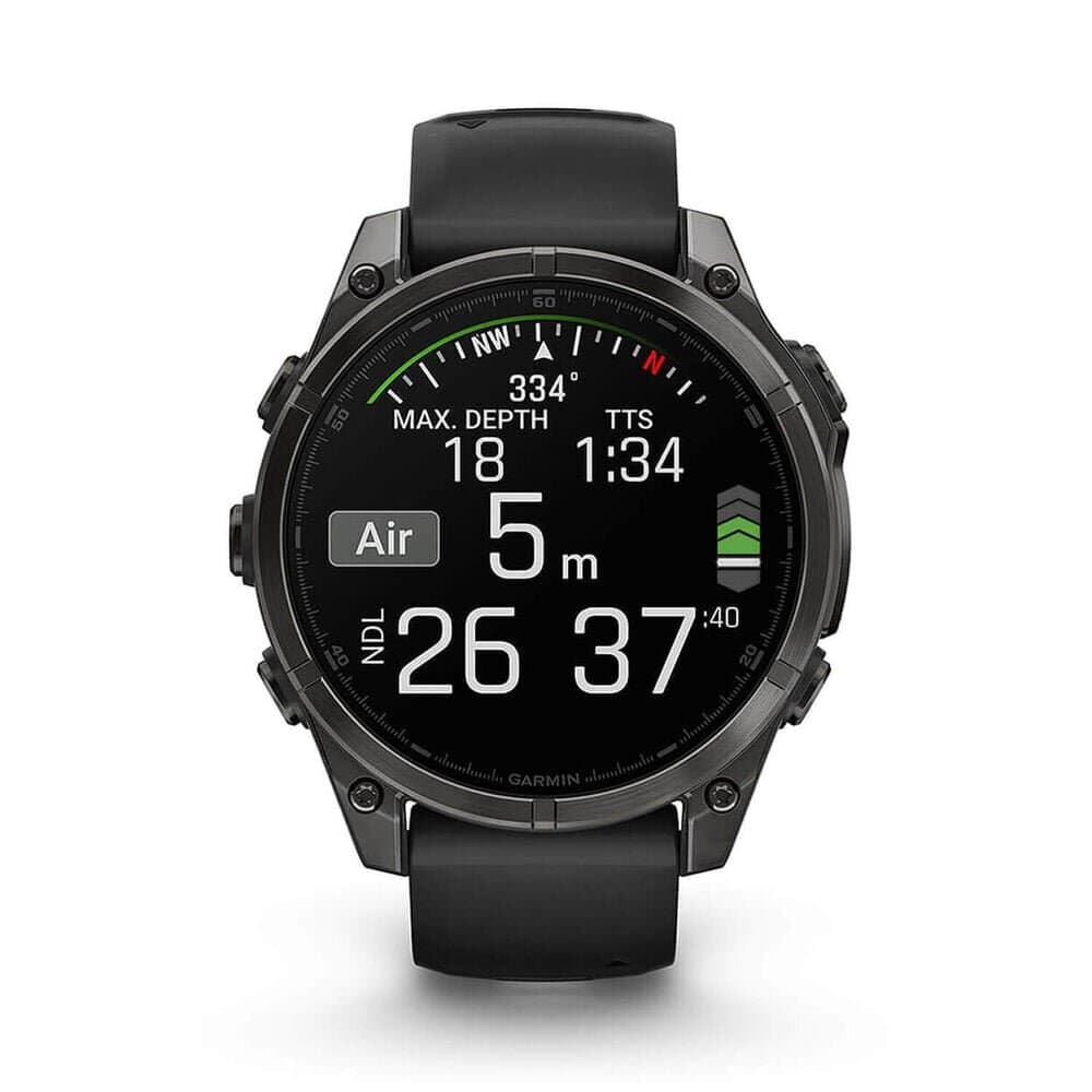 Garmin fēnix® 8 AMOLED Carbon Grey DLC Titanium - (Black/Pebble Grey) 3