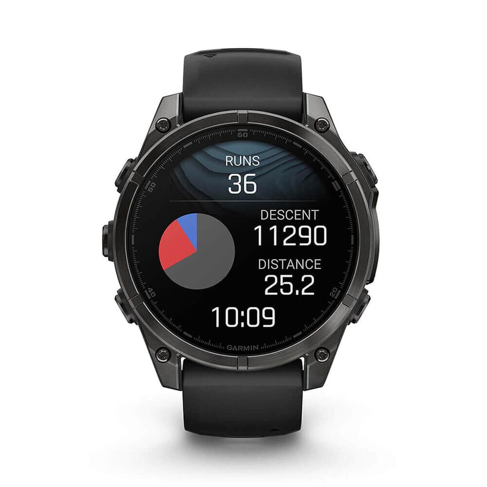 Garmin fēnix® 8 AMOLED Carbon Grey DLC Titanium - (Black/Pebble Grey) 5