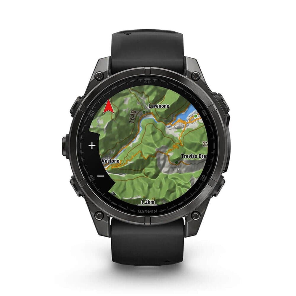 Garmin fēnix® 8 AMOLED Carbon Grey DLC Titanium - (Black/Pebble Grey) 6