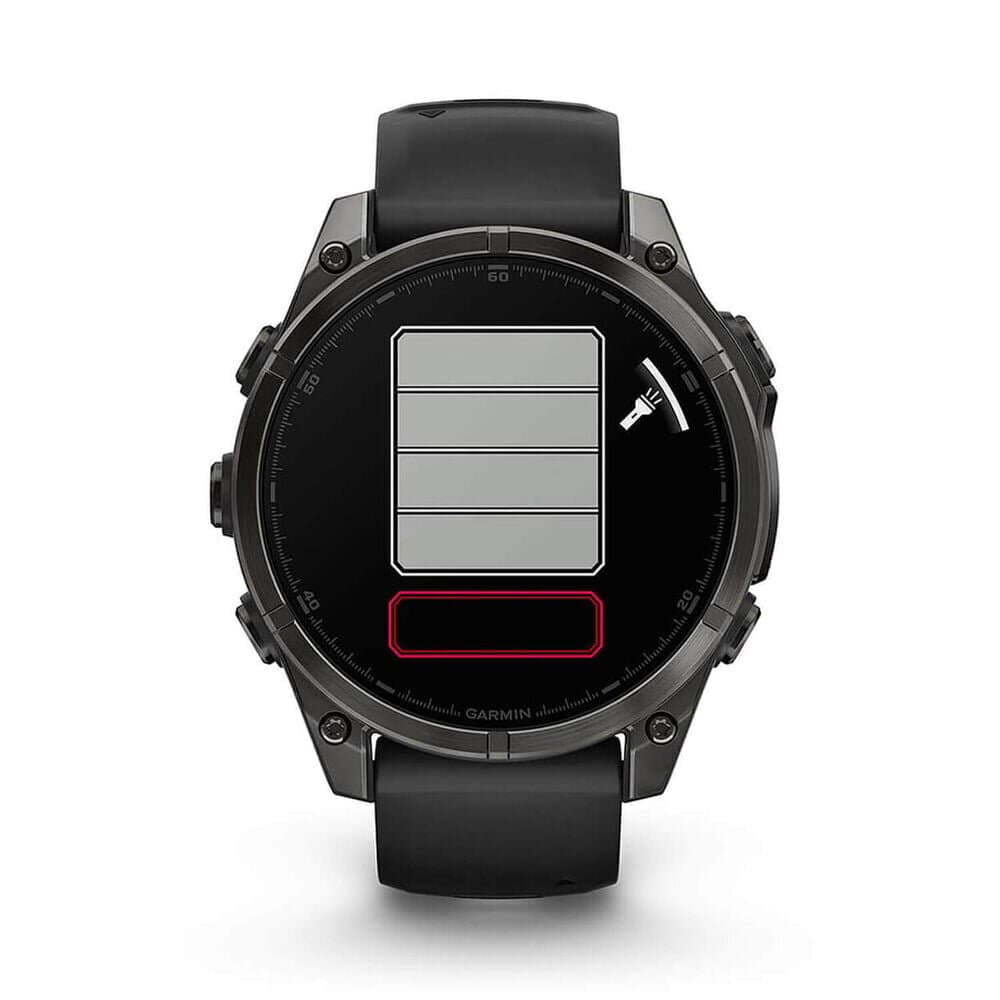 Garmin fēnix® 8 AMOLED Carbon Grey DLC Titanium - (Black/Pebble Grey) 9