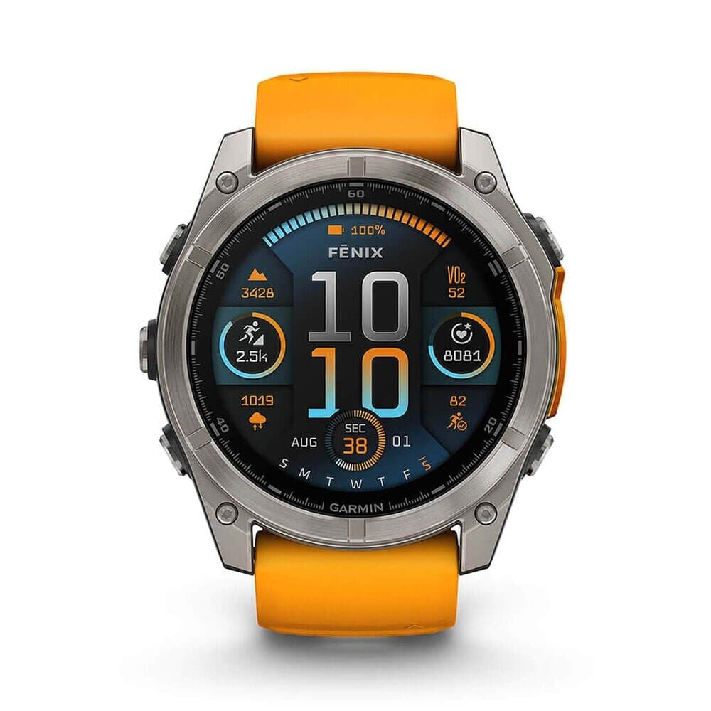 Garmin fēnix® 8 AMOLED 51mm Titanium - (Spark Orange/Graphite) 2