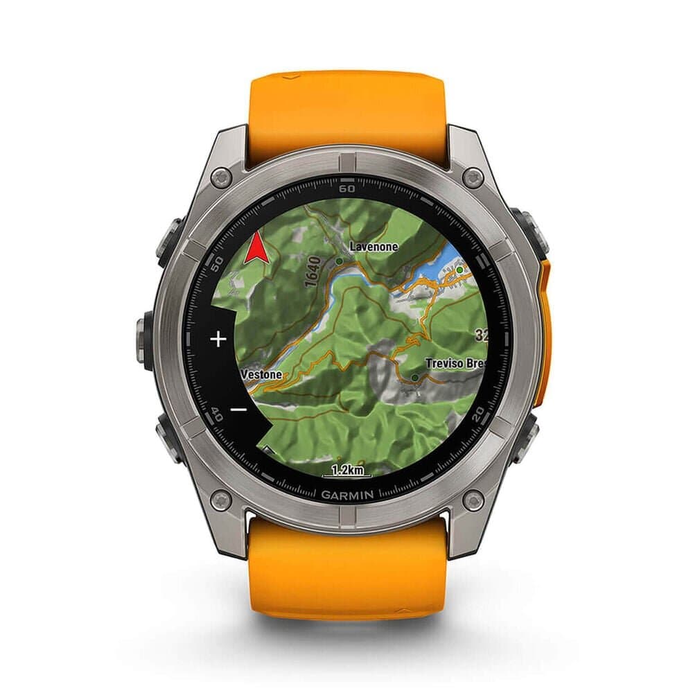 Garmin fēnix® 8 AMOLED 51mm Titanium - (Spark Orange/Graphite) 5