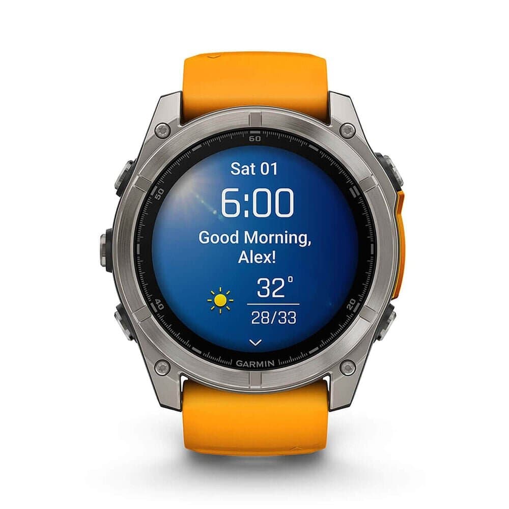 Garmin fēnix® 8 AMOLED 51mm Titanium - (Spark Orange/Graphite) 9
