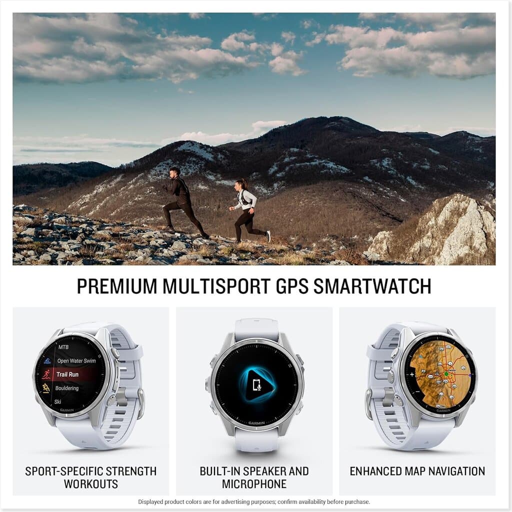 Garmin fēnix® 8 AMOLED 43mm - (Silver/Whitestone) 2