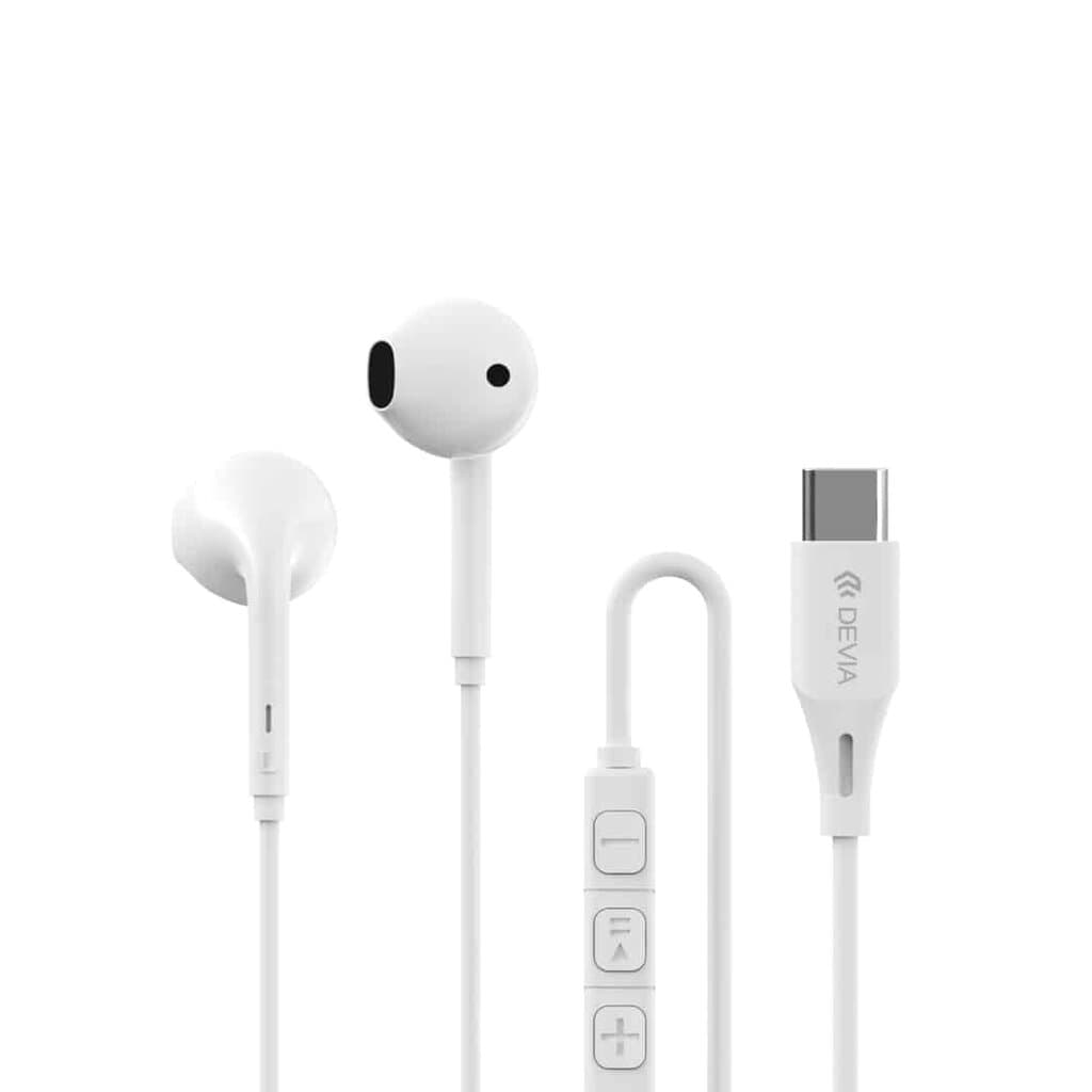 Devia Kintone Series A3 Wired Earphone (Type-C Digital) - White