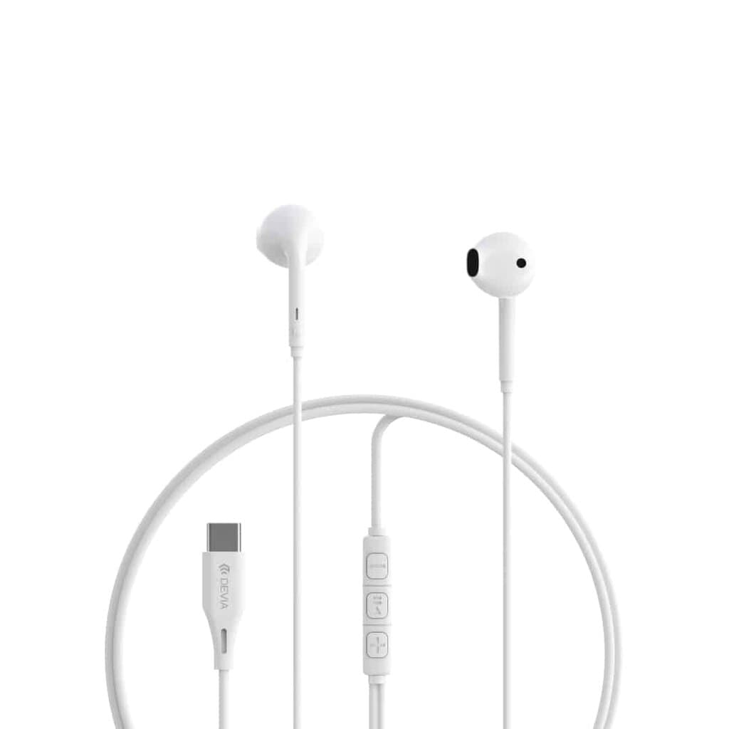 Devia Kintone Series A3 Wired Earphone (Type-C Digital) - White 2